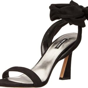 New! Nine West Kelsie Ankle Wrap Heeled Sandal - black - women's size 7.5